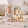 Drewniana tablica manipulacyjna Montessori 10 w 1 Sensoryczna, Edukacyjna - Dinozaur